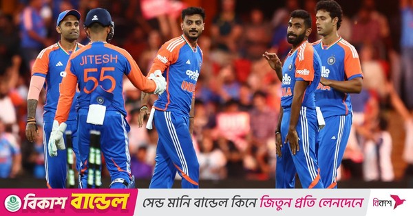 অজিদের হারিয়ে সিরিজে ২-১ ব্যবধানে এগিয়ে গেলো ভারত