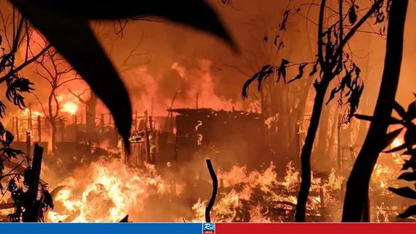 টেকনাফের রোহিঙ্গা ক্যাম্পে ভয়াবহ আগুন