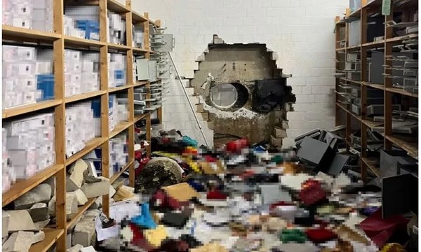 জার্মান ব্যাংকের ভল্টে ড্রিল করে কোটি ডলার ও জিনিসপত্র চুরি